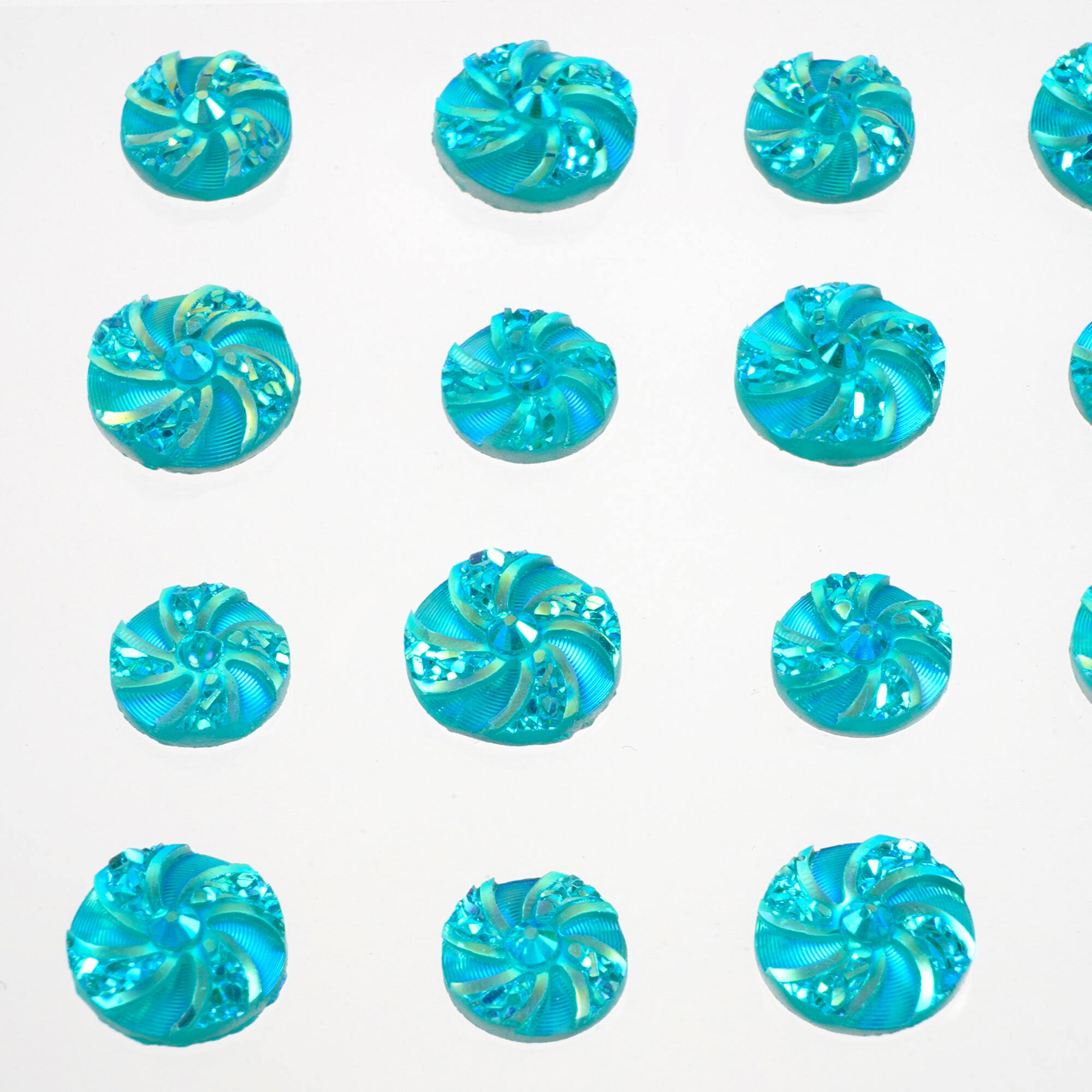 Aqua Iridescent Bling Pinwheel Stickers By Recollections™